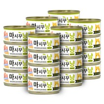 바이캣 마시꾸냥 고양이 캔간식 참치 80g, 참치 + 타우린 혼합맛, 24개