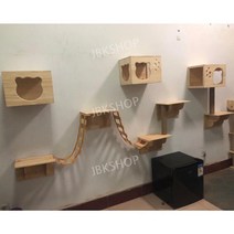 캣타워 고양이벽타워 벽캣타워 캣벽타워 펫타워 나무캣타워 고양이타워 숨숨집캣타워, B. 둥지3+점프5+기둥2+사다리2