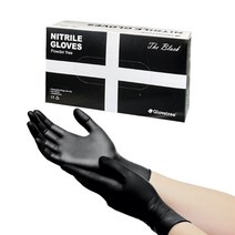 시월글러브트리 니트릴 장갑 블랙 식품용 요리용 다용도 100매, 스몰(여성,남성), 소(S)