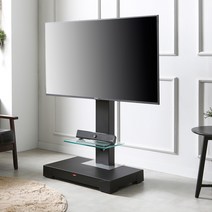 HTM-1300 1700 (색상: 블랙) 이동형TV장식장 TV거치대 -한일장식장 -국내생산- 전기종TV설치가능, HTM-1300블랙(TV 후면보관대포함)