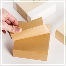 두꺼운 사무실 사각 떡메모지 400매 무지 메모장 단어공부 연습장 메모패드 업소메모지, 화이트