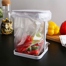 푸코 거치 음식물 쓰레기통 / 주방 화장대 테이블 종량제봉투 호환가능, 화이트
