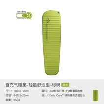 씨투써밋 캠핑 자충매트 에어 매트 야외 백패킹 자동팽창 잠자리 깔개 습기 냉기 차단, 초경량 - R3.1