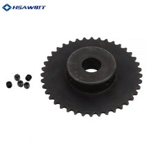체인 스프로킷 부드러운 1pc 04C 체인 기어 45 # 스틸 치아 톱 와이어 보어와 산업용 스프로킷 휠 8mm, 07 17mm_01 40 Teeth