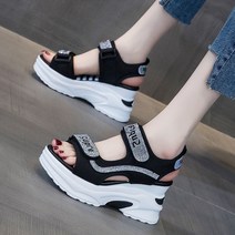 라오농 웨지힐 샌들 여름 통굽 속굽 키높이 스포츠 여성 송편화+d2507LL