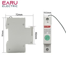 1P Din 레일 WIFI 스마트 에너지 미터 전력 소비 kWh 회로 차단기 시간 타이머 스위치 릴레이 전압계 홈, 05 32A