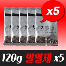 120g 발열제 5개 발열체 발열제 발열팩 식품가열팩, 120g 5개
