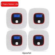 일산화탄소 누설 경보기 캠핑 보일러 고감도 공동 화재 전기 화학 감지기 년 센서 수명, 4pcs 공동 센서