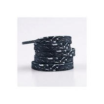 고 큰 캐슈 꽃 신발끈 남여공용 레드 블랙 블루 diy 스포츠 캐쥬얼 농구화 끈, Abstract Black_120cm