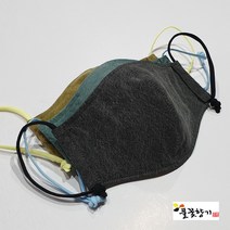 풀꽃향기 천연염색 입체형마스크, 민트색