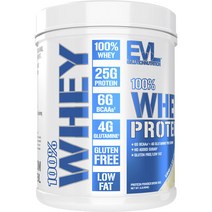 EVLUTIONNUTRITION 웨이 프로틴 파우더 드링크 믹스 바닐라 아이스 크림 맛, 1개, 454g