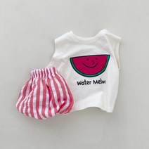 (당일발송)베이비 과일 블루머세트 돌전 3개월 신생아옷 출산선물어린이집등원룩 인스타패션 둥이커플룩 유아선물