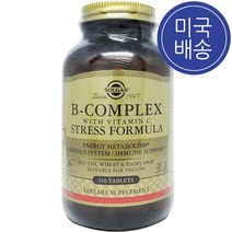 Solgar 솔가 비-컴플렉스 & 비타민C스트레스 포물라 250정, 1병