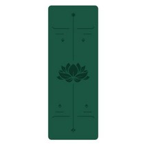 로터스 PU 요가 매트 18368cm 5mm 운동 매트 체육관 홈 운동 필라테스 체조 매트에 대한 두꺼운 미끄럼 방지 매트, dark green follower
