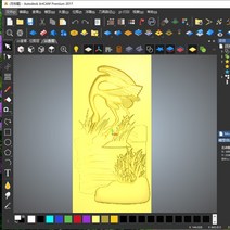 레이저커터 레이저조각기 소형 각인기 CNC 나무 문 CNC 라우터 조각 디자인 ArtCAM 3D 릴리프 파일 RLF STL, 한개옵션0
