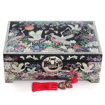 박씨상방 고급나전 송학꽃 8치 보석함검 문화재기능인 장태복 작품