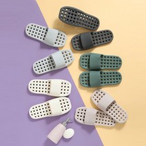 트래블앤쿡 좌우구분없는 논슬립 물빠짐 욕실화 미끄럼방지 슬리퍼, OPEN, 딥그린