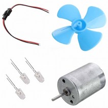 과학공구 LED 풍력발전기 날개 diy 모터 조명 전원 dc, 발전기세트 BL00050