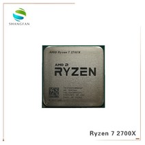 AMD-Ryzen 7 2700X 3.7 GHz 8 코어 Sinteen-Thread 16M 105W CPU 프로세서 YD270XBGM88AF 소켓 AM4, 한개옵션0