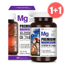 어바틀오브네이처 프리미엄 마그네슘 400, 2개, 90정, 90정