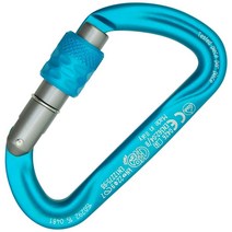 Kong Argon S 스크류 카라비너 시안