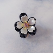 SUNNYDAY 1+1 2개-1세트 미니 진주 꽃 큐빅 앞머리 잔머리 헤어집게핀 성인 여성 헤어핀 머리핀 헤어클립 삔 TT2