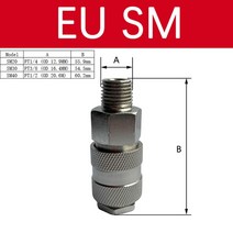 콤프레샤부속 에어 에어 호스 피팅 커플링 컴프레서용 공압 커넥터 EU 퀵 릴리스 유럽 표준, 01 EU SM_01 20