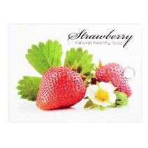 40x30cm 강화 유리 도마 지속 투명 비산 방지, 딸기