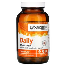 옵션필수확인)Kyolic Kyo-Dophilus Daily Probiotic 3 Billion CFU 360 Capsules, 180 개