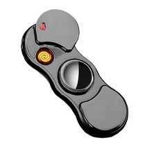 30대남자생일선물 터보 전기라이터 아크 충전 라이터, 실버 브러시드