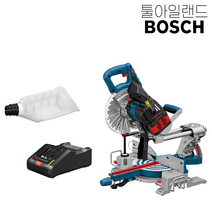보쉬 GCM 18V-216 충전 각도절단기 세트 12.0Ah 슬라이딩 바이터보, 1세트