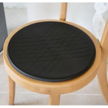 원형 메모리폼 벤치 식탁 의자 카페 충격흡수 방수 방석, 스노우화이트