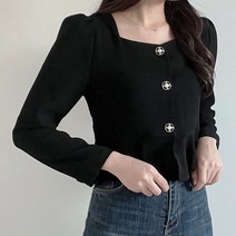 토리스 스퀘어넥 러플 블라우스