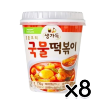 2분조리 국물떡볶이 매콤달콤 즉석용기컵 170g x 8개, 상세페이지 참조