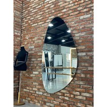 +[정품자재] 티어스 무프레임거울 - 70x90cm~120x180cm까지 비정형/드레스룸/현관/매장/옷가게/미용실/네일샵/벽거울 - 전국화물배송, 90x150cm, 벽걸이형, 가로형