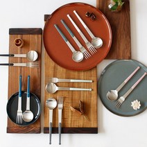 OT01 예쁜 디저트 스푼 포크 손님 초대상 다과상 커트러리, 포크-라이트핑크