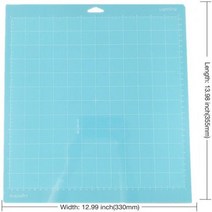 [케이로] 162593 플로터 백킹 플레이트 조각 기계 베이스 커팅 매트 크리컷용 접착 Pvc, Blue 12x12inch