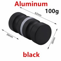 교체 문 손잡이 방 폴딩도어 고리 현관 히든 알루미늄 합금 문 손잡이 1.1 "직경 단일 유리 욕실 샤워, 02 aluminum