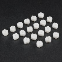 톱니 기어 소형 Uxcell 플라스틱 베벨 DIY 자동차 로봇 모델 모터 장난감 액세서리 20 개 5x75mm 13 2mm 구멍 직경 132A, 1.13 치아 - 2mm