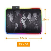rgb game mat mouse pad xxl gamer large desk mat backlit mousepad big surface for the mouse 카페 컴퓨터 키보, RGB 25cmx30cm, 협력사, RGB 25cmx30cm