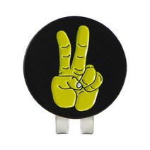 호환 폭스바겐골프 자동차부품 골프용품 골프 공 마커 제스처 로그인 블랙 옐로우 이동식 금속 7 종 모자, 01 A-Diameter 24mm