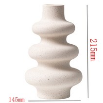 북유럽 스타일 꽃병 여성 바디 반면 세라믹 아트 공예 침실 데스크톱 장식, 34 21 5cm luo xuan