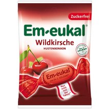 엠오이칼 Em-eukal 무설탕 와일드 체리 봉봉 사탕 75g 10팩 총 750g