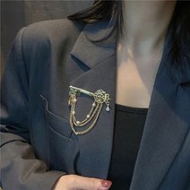 열쇠 체인 브로치 자켓 점버 정장 엔틱 옷핀 여자 남자 부토니에 빈티지 옷핀브로치