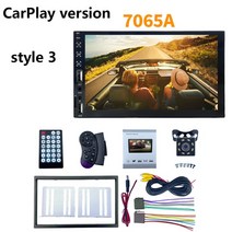 카오디오 카플레이 7quot자동차 멀티미디어 카플레이 일반 모터 차량 중앙 제어 듀얼 잉곳 2din 블루투스, 15 7065A Collocation 3