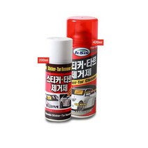 차유리 아파트복도 스티커제거액 420ml 광고 차량용스티커제거제 스티거스프레이 자동차타르제거제 도료 껌, 스티커제거제 420ml