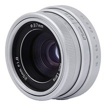 광각 렌즈 25mm F1.8 미니 CCTV C 마운트 광각 렌즈 알루미늄 하우징 렌즈 바 상점 주차장 주택용 12 개 오프닝 블레이드 (은)