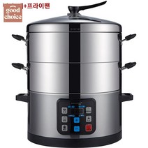 쿠커 스테인리스 다기능 스틸 찜기 대형 산업용, 사진은 2단 표준품 (찜기 2개+바닥냄비), 4단