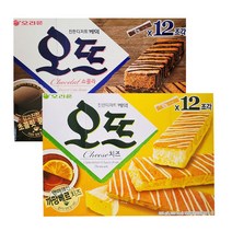 오리온 오뜨 12p 치즈 288g + 쇼콜라 300g 대용량, 치즈12p 288g 4개+쇼콜라12p 300g 4개