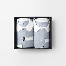 [메르베] 롱멍이 아기 돌선물세트(내의+수면조끼)_여름용(7부)